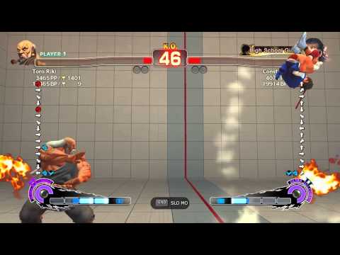 Toro Riki (Gouken) vs Constantinos182 (Sakura) SSF4 AE Ranked Match Part II