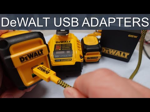 DeWalt USB Adapters 12.5W 49.5W 65W Tested and Reviewed