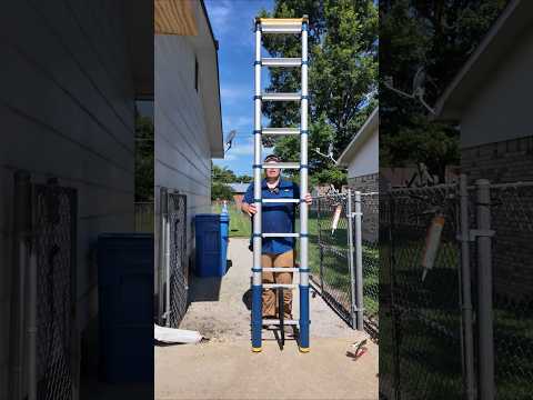 New Telescoping Extension Ladder From Werner! #shorts #ladder #wernerladder #tools #extensionladder