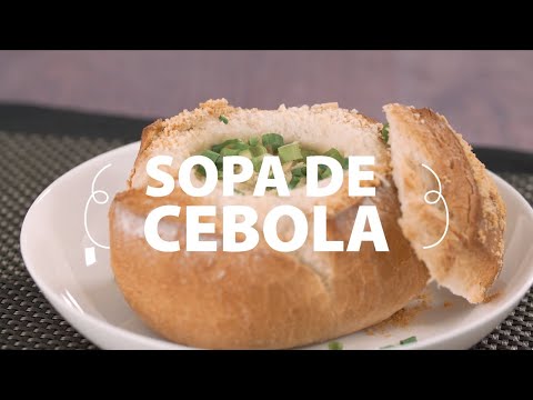 Sopa-creme de Cebola Gratinada