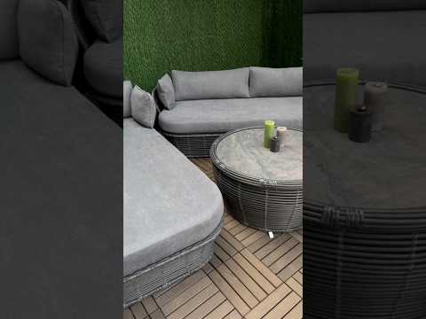 Шикарні вуличні Меблі Корфу з штучного ротангу. Комплект меблів для вулиці, біля басейну #ротанг