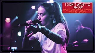 Sigrid - I Don&#39;t Want To Know (Ao vivo no The Velvet Underground - Toronto/Canadá)