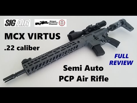 Sig Sauer VIRTUS .22 caliber PCP Rifle (Full Review) Semi Auto Airgun
