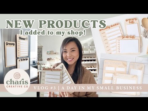 New Products for my Etsy Shop | Behind the Scenes at Charis Creative Co. | Vlog #3