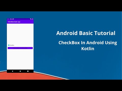 Basic Android  CheckBox Tutorial Using Kotlin Language