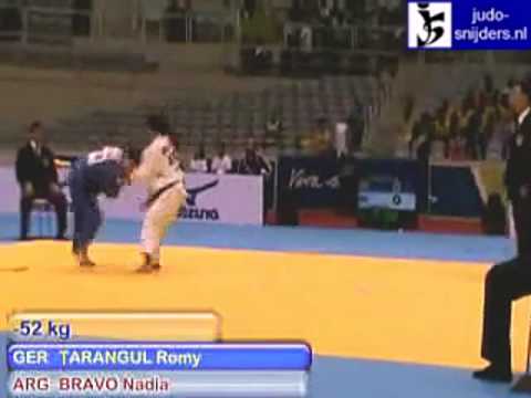 Judo 2009 Rio de Janeiro: Tarangul (GER) - Bravo (ARG) [-52kg].