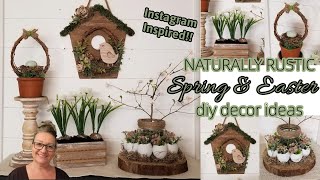 🌼NATURALLY RUSTIC SPRING & EASTER DIY DECOR IDEAS🪵Timber Tuesday🌿Instagram Inspired Home Decor