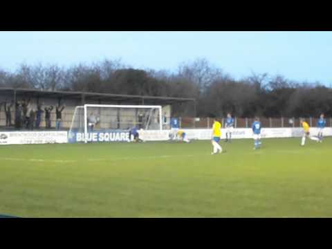 Billericay Town 2-3 Staines Town.  Conference South.  Tue16Apr2013