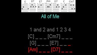 All of Me by Willie Nelson  Guitar Play Along.
