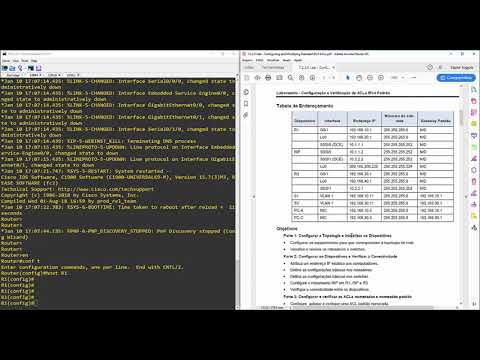 Laboratório CCNA2 7.2.2.6 - ACL Standard