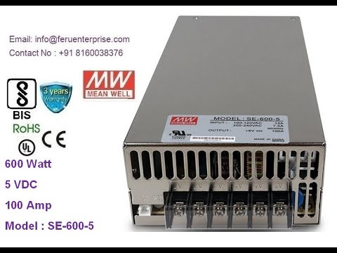 SE-600-5 Meanwell SMPS Power Supply