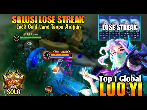 SOLO MEKANIK TINGGI !! Buat Feeder Gold Laner | Luo Yi Top 1 Global 2022 - Mobile Legends