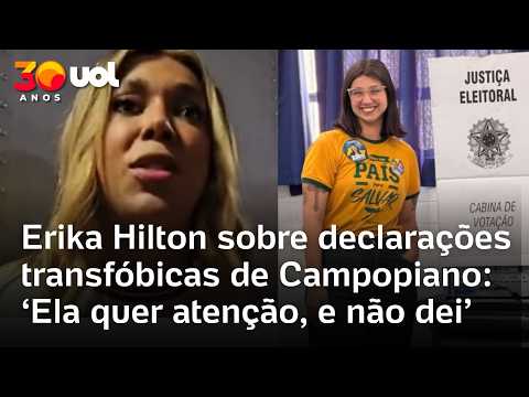Erika Hilton sobre declarações transfóbicas de Eduarda Campopiano: ‘Ela quer atenção, e não dei’