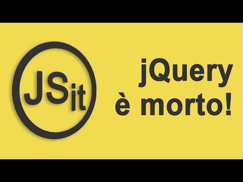 Perchè jQuery è morto