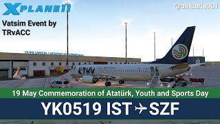 Download lagu CYPRUS TURKISH AIRLNES | MAY 19th Flight | Istanbul ✈️ Samsun | ZiboMod 737 | X-Plane 11 | VATSIM mp3