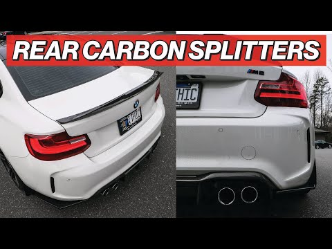 M2 REAR CARBON SPLITTERS, TOO MUCH? - BMW F87 Carbon Fiber Mods