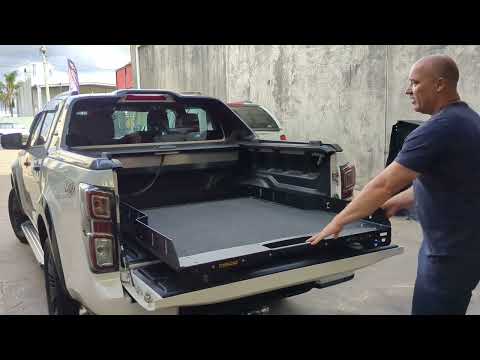 Trek4x4 Ute Tray Slide fitted to 2020+ Isuzu D Max ( same tub as Mazda BT50 2020+ ) Aussie made