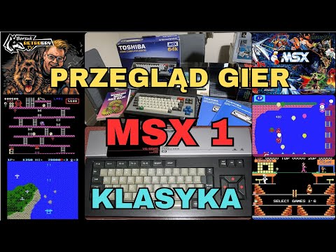 Borsuk Retro Gry TV: MSX 1 - Przegląd KLASYKI #2 (głównie gry znane z ATARI, C64, SPECTRUM, ARCADE)