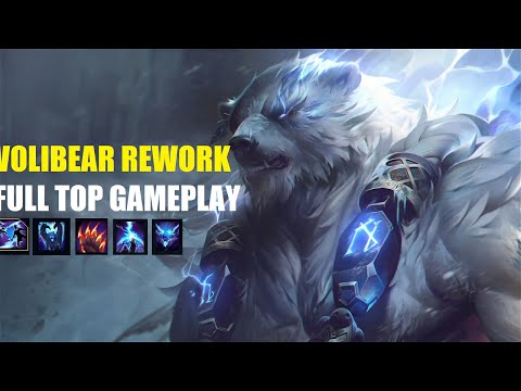 Volibear Rework top lane full match gameplay