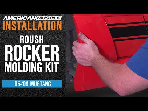 Install 2005-2009 Mustang Roush Rocker Molding Kit