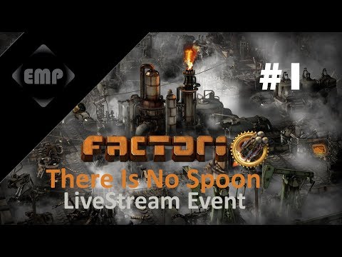 Factorio | There Is No Spoon LiveStream Event - Part 1 | 8 Hour Achievement Run