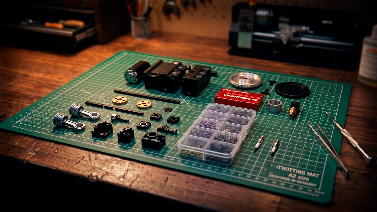 Building This MINI GASOLINE 2 CYLINDER Engine is RELAXING | Full Build & First Start