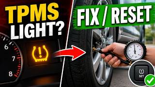 TPMS Light Blinking or flashing? Here's How to Fix and Reset the Tire Pressure Sensor Light
