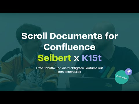 Confluence-Inhalte strukturiert managen mit Scroll Documents for Confluence | K15t