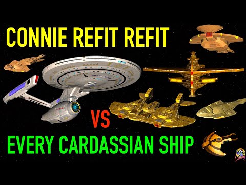 25th Century Constitution Class VS ALL Major Cardassian Ships - Star Trek Starship Battles