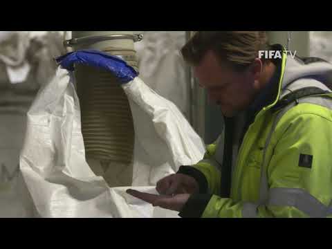 Recycling of the football turf pitches at the Home of FIFA