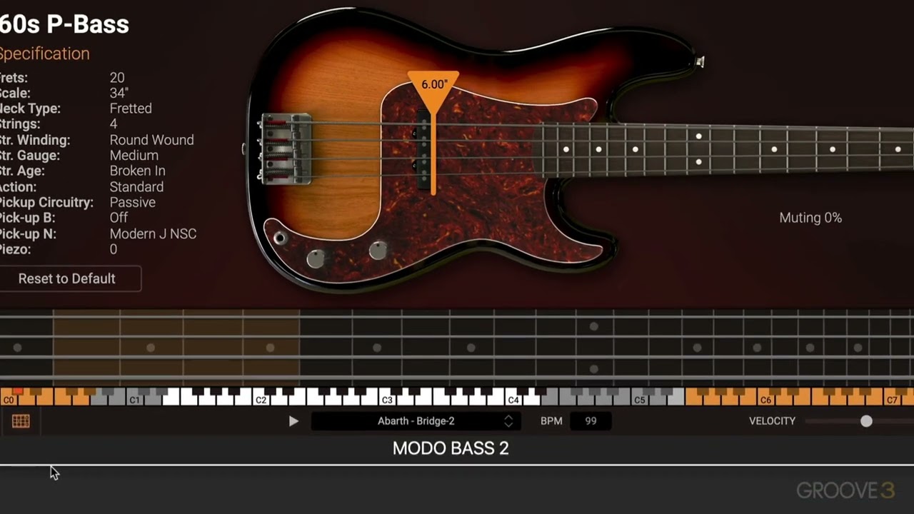 The MODO Bass 2 Interface