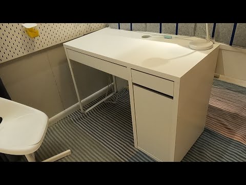 IKEA MICKE DESK WHITE CLOSER LOOK IKEA FURNITURE SHOPPING DESKS OFFICE WORK FURNITURE REVIEW REVIEWS