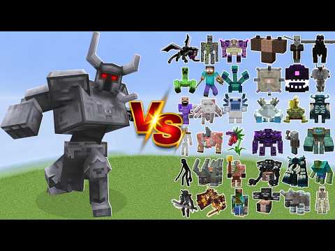 Minecraft EISEN RITTER BOSS vs. ALLE BOSS MONSTER!