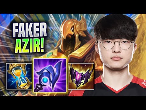 FAKER BRINGS BACK HIS ICONIC AZIR! - T1 Faker Plays Azir MID vs Akali! | Season 2022