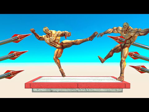 DEADLY SPIKES Who Can Not Fall? ► Animal Revolt Battle Simulator