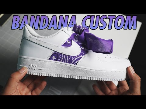 Nike Air Force 1 'Bandana' Custom (TUTORIAL)