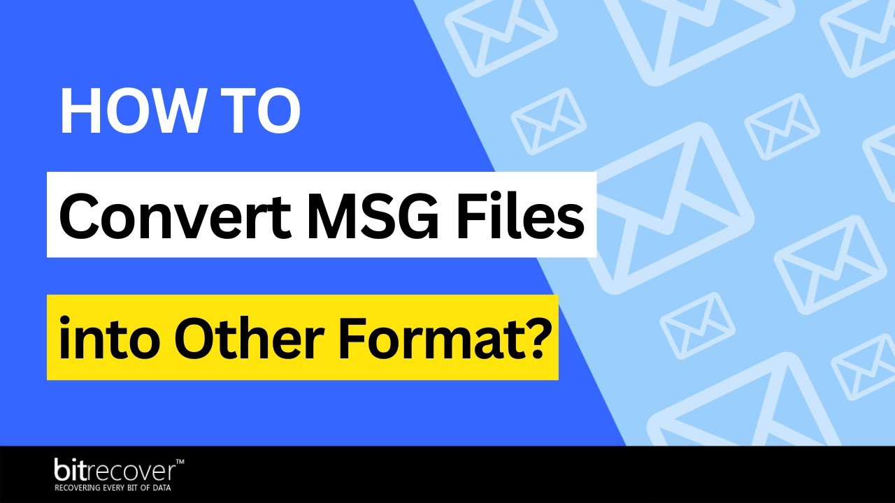 BitRecover MSG Converter Wizard demo video