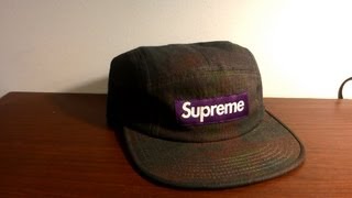 Supreme Painted Camo Purple Camp Cap Review Fall Winter 2012 Cotton Linen Blend Purple Box Logo