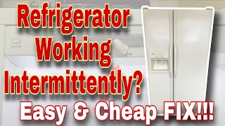 How to Fix Kenmore Refrigerator Not Cooling Enough — Working Intermittently (Model 106.57362700)