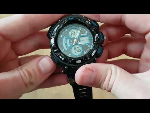 Мужские часы Skmei Nitro / 1211. Видео обзор! Инструкция! Как настроить!