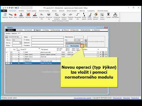 TPV výpočty 8 - rychlý úvod modulu Kalkulace