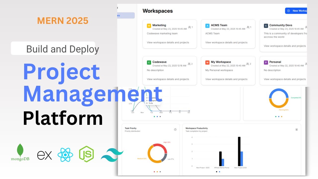 Fullstack/MERN Stack Project Management Application | React.Js | Node.Js | React Router v7 - PART 2