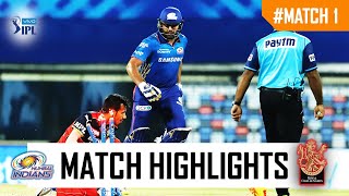 Mumbai Indians vs Royal Challengers Bangalore | Vivo IPL 2021 Match - 1 Short Highlights | [HD]
