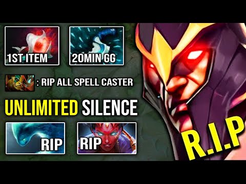UNLIMITED SILENCE 12Min Orchid First Item Imba Disabler Ez Counter Mid QOP Immortal | DotA 2 Guide