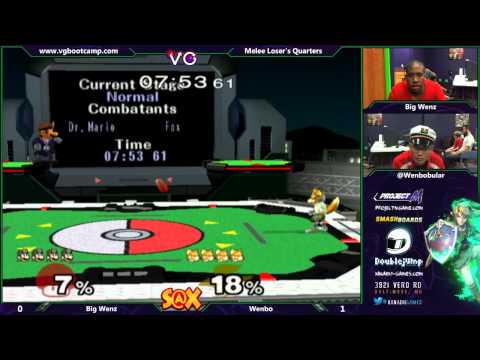S@X - BigWenz (Falco, Doc) Vs. Wenbo (Fox) SSBM Losers' Quarters - Melee