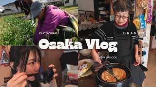 OSAKA VLOG | visiting grandma, okonomiyaki cooking
