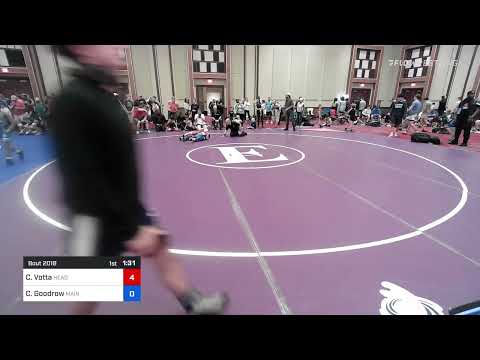 71 Lbs Rr Rnd 2 - Carter Votta, HeadHunters Wrestling Club Vs Cote Goodrow, Maine Trappers Wrestli