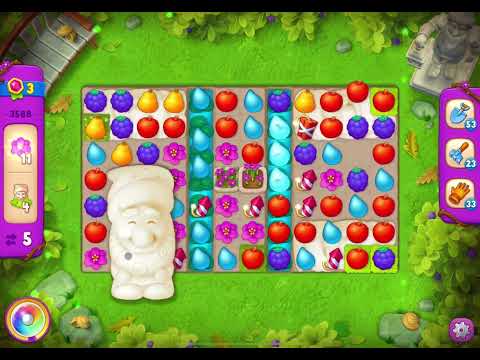 GardenScapes Level 3588 no boosters (15 moves)