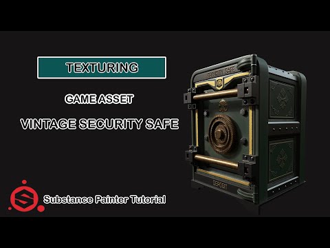 Substance Painter Texturing Game Asset Vintage Security Safe