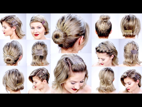 11 SUPER EASY HAIRSTYLES WITH BOBBY PINS FOR SHORT...